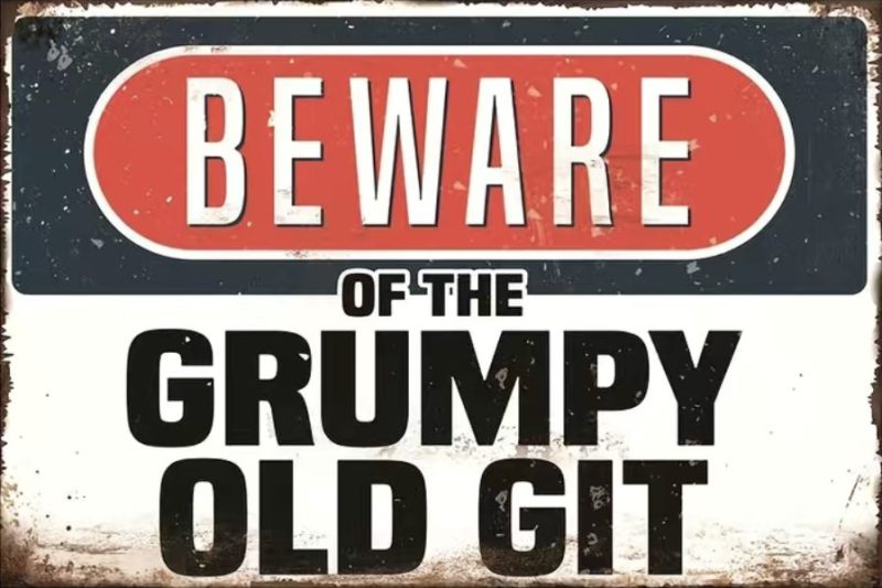 Beware Grumpy Old Git Fridge Magnet (Copy)