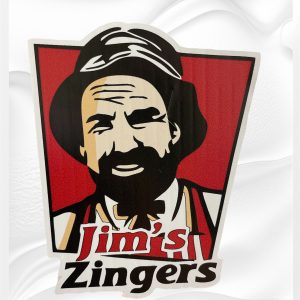 JIM'S ZINGERS STICKERS by KILLER GRAFFIX RATROD HOTROD FORD GM RACECAR